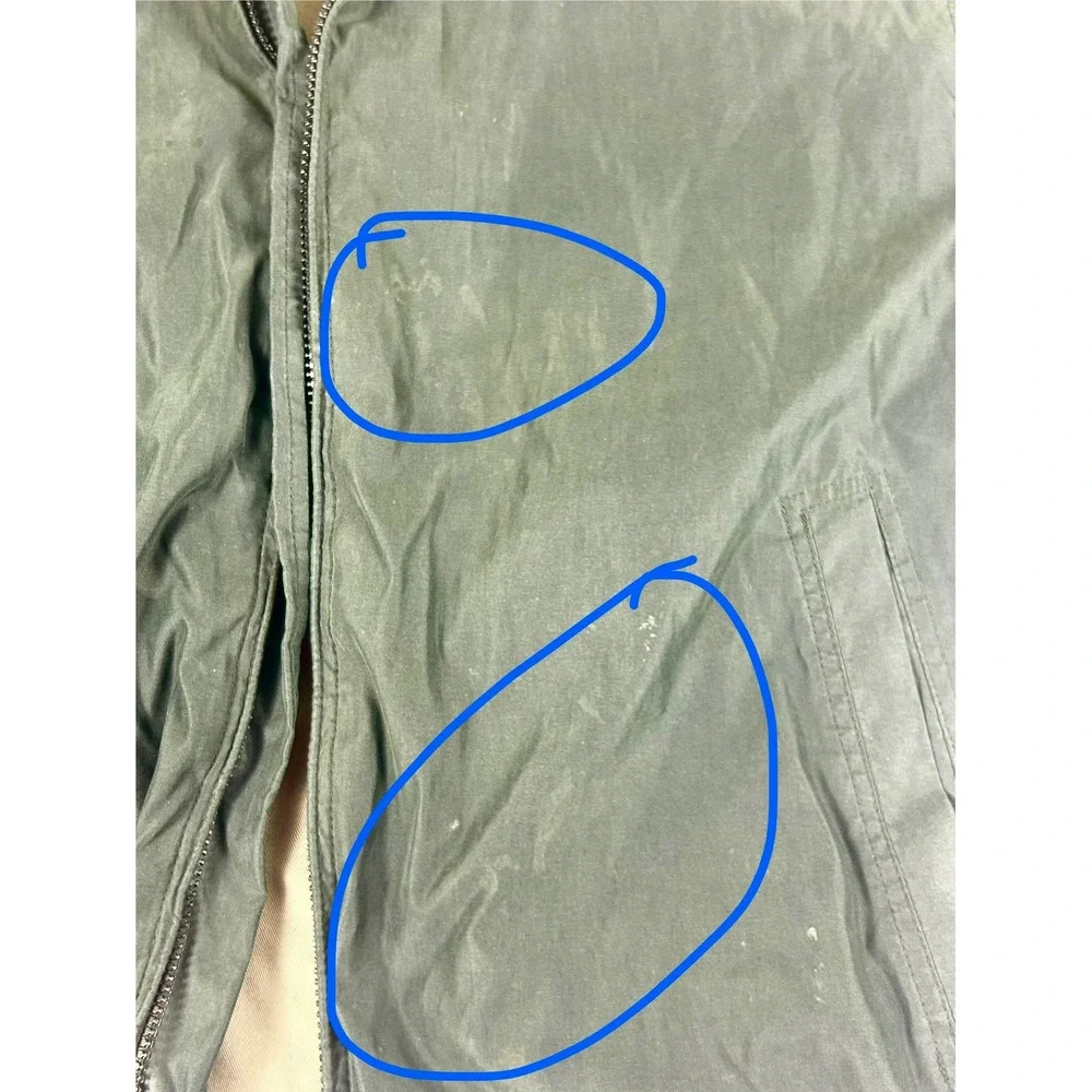 Claiborne Microfiber Jacket Mens XL Green Gorpcore